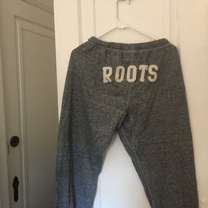 Roots Grey Salt and Pepper Sweatpants Size M